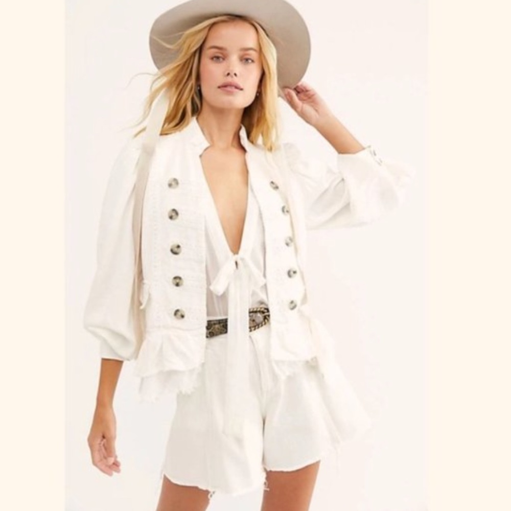 Free People Ariana Military Jacket sz XS